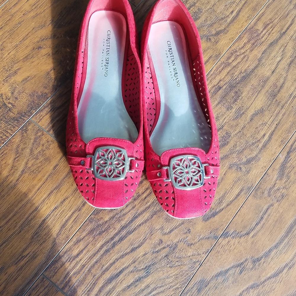 Christian siriano red shoes